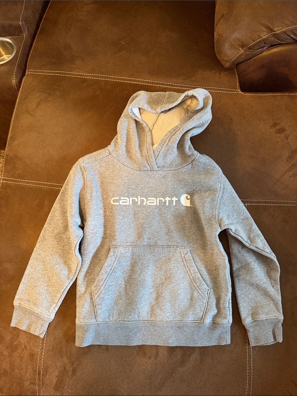 Carhartt Kids Light Gray Pullover Hoodie